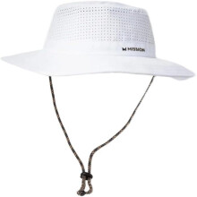 MISSION White Cooling UPF Boonie Hat - Unisex Sun Hat for Hiking, Beach & Fishing
