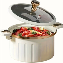 Enamel Cast Iron Dutch Oven 2.64 Gal with Lid