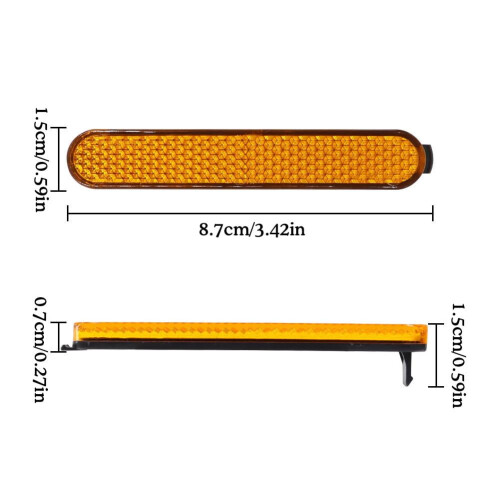 ABS Scooter Side Cover with Reflective Strips 2