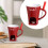Ceramic Chocolate Fondue Cup with Candle Warmer Set 1