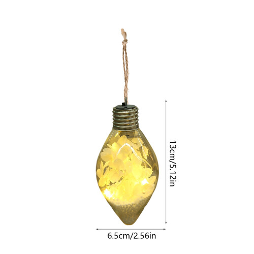 LED Light Bulb Ornament Purple Hydrangea 1 pc 2