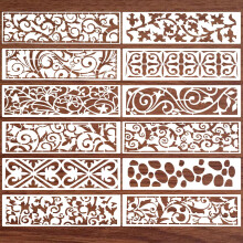 Craft Stencils Brick Dot Texture 12-Piece Set