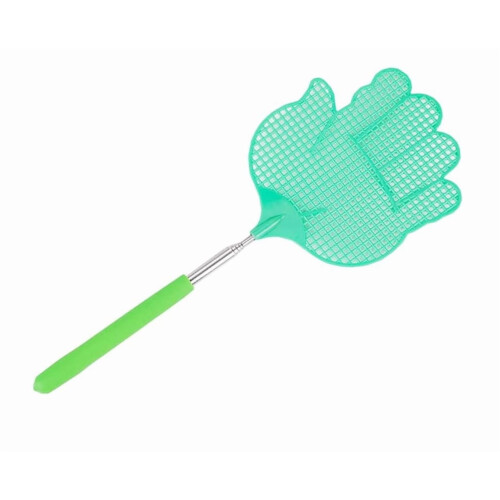 Extendable Fly Swatter Stainless Steel with Rubber Handle 3 1