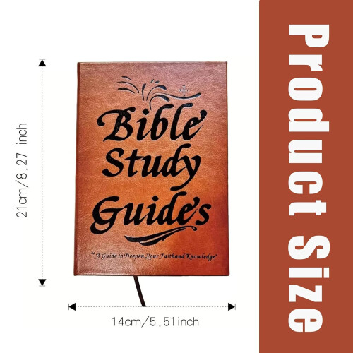 Bible Study Guide and Devotional Journal PU Leather 66 Pages 1