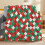 Christmas Throw Blanket Red Green Stripes Polyester Flannel 6