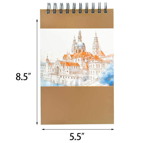 Sketchbook Top Spiral 5.5x8.5 Inch 2-Pack 100 Sheets 68lb 1