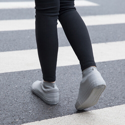 Rain Shoe Covers Grey Mud Reusable 1 Pair 2