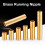Brass Running Nipple Fitting 25mm G3/4 Thread Gold 6x40 6