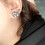 Sparkly Crystal Ear Plugs Stainless Steel 1 Pair 2