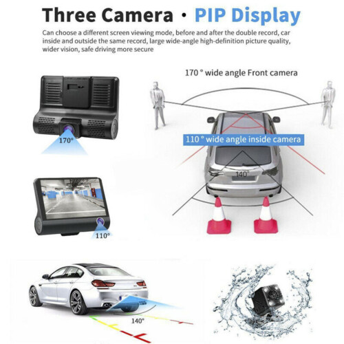 AggXPF Dash Cam 3-Channel Front Rear Parking Mode 2