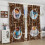 Retro Coffee Kitchen Curtains Rustic Brown 84x84in 4