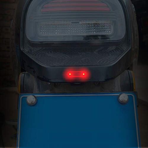 Mini LED Solar Car Warning Light Wireless Dummy Alarm Lamp 1