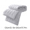 Fiber Mattress White Polyester 1.35 x 2 m Thickened Soft 3