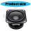 2.75 Inch 4 Ohm 15 Watt Square Speaker Black 5