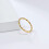 Women's Stainless Steel Forefinger Ring Gold Size 6 3