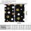 Polka Dot Curtains White Gold Dots 55x39 Inch 2