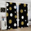Polka Dot Curtains White Gold Dots 55x39 Inch 5