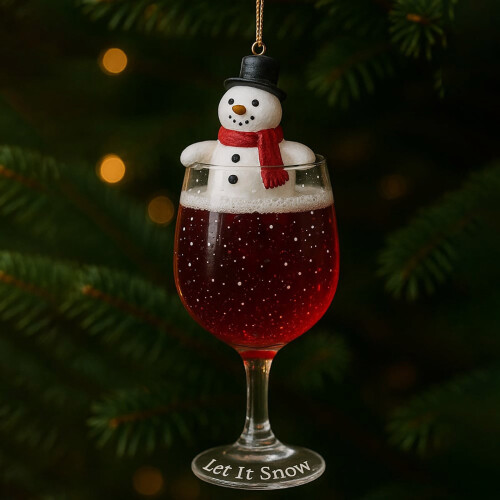 Martini Glass Christmas Ornament Drink Theme 2