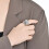 Women's Stainless Steel Minimalist Ring Silver Size 8 5