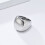 Women's Stainless Steel Minimalist Ring Silver Size 8 3