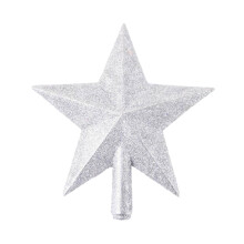Christmas Tree Top Star Pendant Silver Holiday Decoration