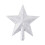 Christmas Tree Top Star Pendant Silver Holiday Decoration 1