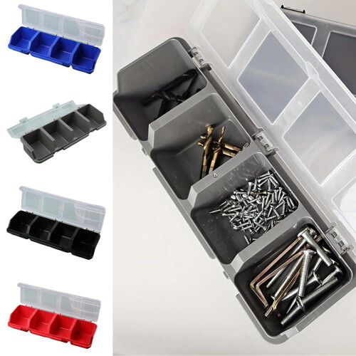Plastic Multi-Compartment Organizer Box 12 Compartments