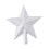 Christmas Tree Top Star Pendant Silver Holiday Decoration 4
