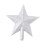 Christmas Tree Top Star Pendant Silver Holiday Decoration 5