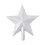 Christmas Tree Top Star Pendant Silver Holiday Decoration 2