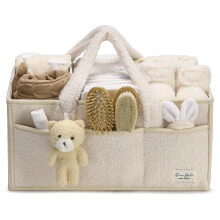 PeraBella Organizer per Pannolini per Bambini, Caddy per Cambiare, Cestino per Pannolini e Salviettine