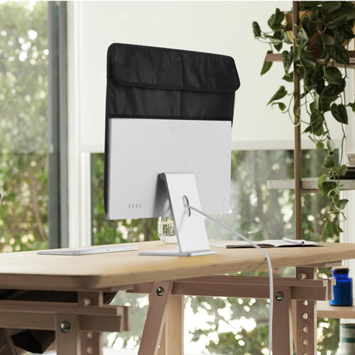 Keyboard Mouse Sleeve PU Leather Black 24 inch 2