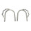 AJ Tack RVS Slip On Bumper Spurs - Dames 1