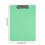 Nursing Clipboard Green Heavy-Duty Plastic 12x9in 5