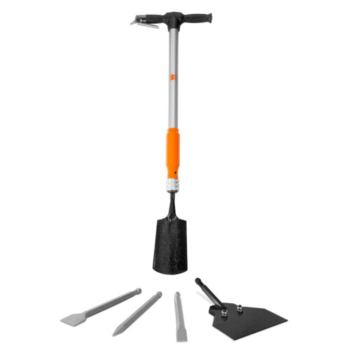 WEN WEN 61635 5-in-1 Pneumatic Multi-Function Tool with Scraper Shovel and Chisel Attachments