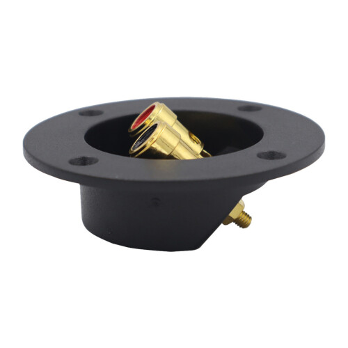 Compact Subwoofer Speaker Box Terminal with Gold-Plated 2