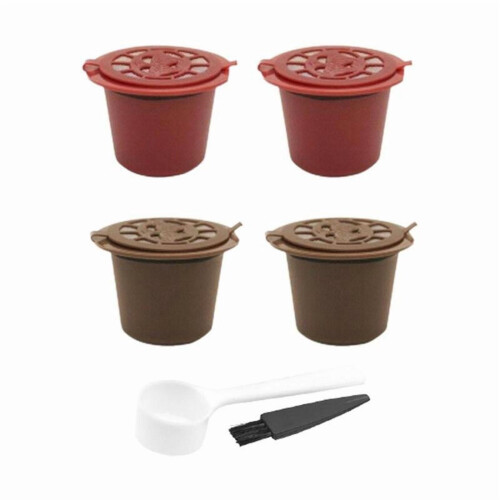 Refillable Coffee Filter Capsules for Nespresso 4 pcs