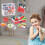 Kids Pretend Play Kitchen Set with Dishwasher and Cookware 5