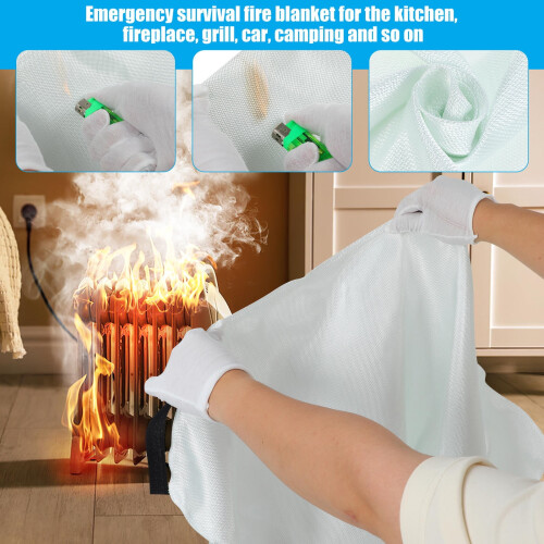 Fire Resistant Blanket Red 1 Piece 2