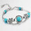925 Silver Tibetan Turquoise Open Bangle Bracelet 1 Piece 4
