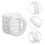 FRCOLOR DIY Foam Round Rings for Craft Projects White 6 pcs 7