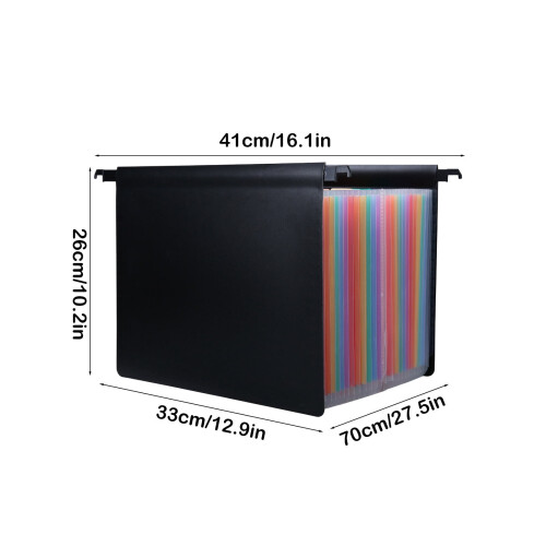 Letter Size Hanging File Folders 25-Compartment Bilateral 2