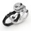 Punk Skull Ring 925 Silver Cubic Zirconia Size 6-10 1