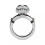 Punk Skull Ring 925 Silver Cubic Zirconia Size 6-10 3
