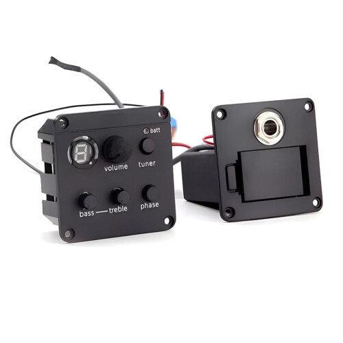 Acoustic Guitar Pickup with Tuner and Preamp 2