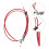 Supvox Throttle Cable Kit Red Plastic Steel 2 Set 6