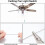 Starfish Ceiling Fan Pull Chains Synthetic Turquoise 12 Pcs 6