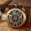 UNOMOR Round Pocket Watch with Compass 1 Set 8