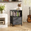 Bedside Table with Charging Station - Black 4