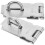 Soimiss Silver Plated Padlock Latch 2 pcs 7